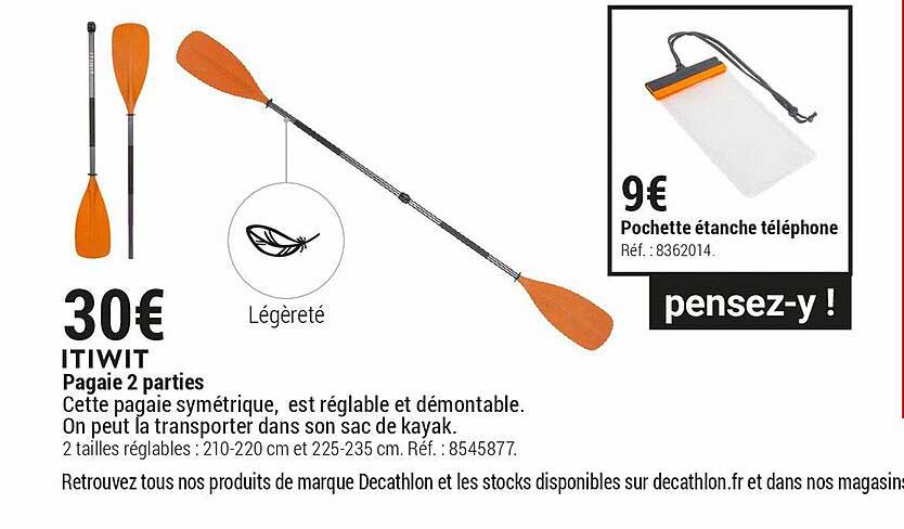 itiwit pagaie 2 parties