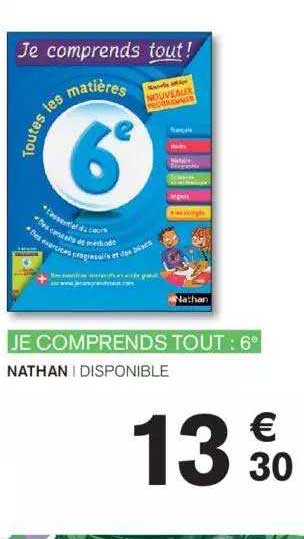 je comprends tout : 6è