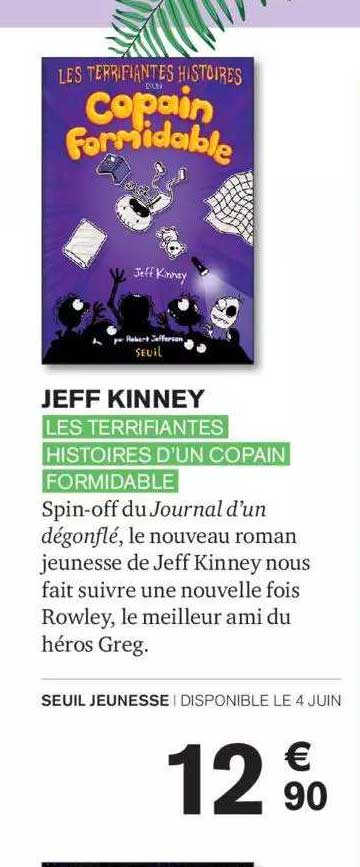 jeff kinney - les terrifiantes histoires d'un copain formidable