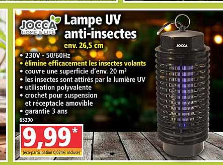 jocca lampe uv anti-insectes
