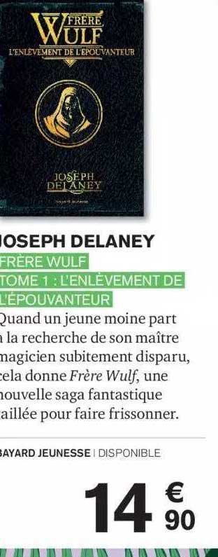 joseph delaney - frère wulf - tome 1 : l'enlèvement de l'épouvanteur
