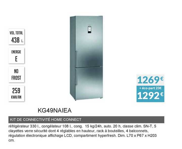 kit de connectivé home connect kg49naiea