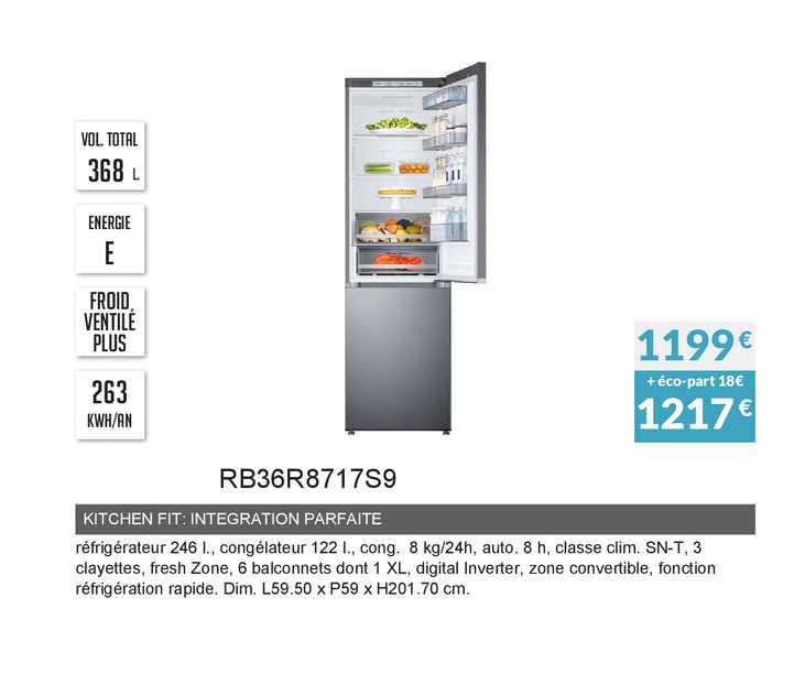 kitchen fit : integration parfait rb36r8717s9
