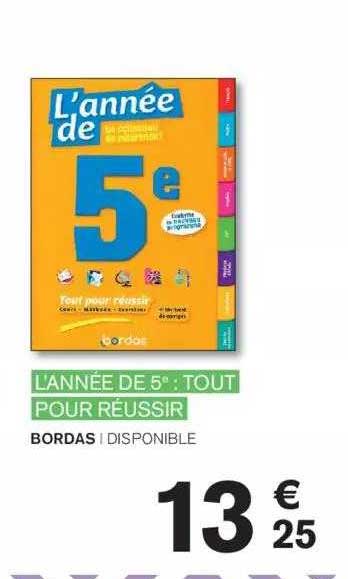 l'année de 5è : tout pour réussir