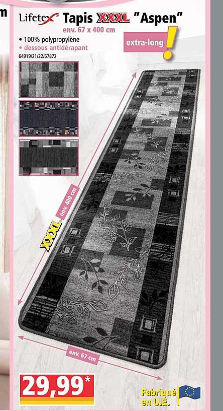 lilfetex tapis xxxl aspen