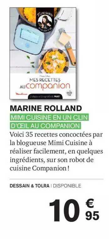 marine rolland - mini cuisine en un clin d'œil au companion