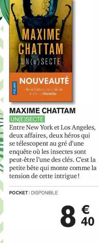 maxime chattam un(e) secte
