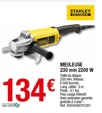 Meuleuse 230 Mm 2200 W Stanley Fatmax