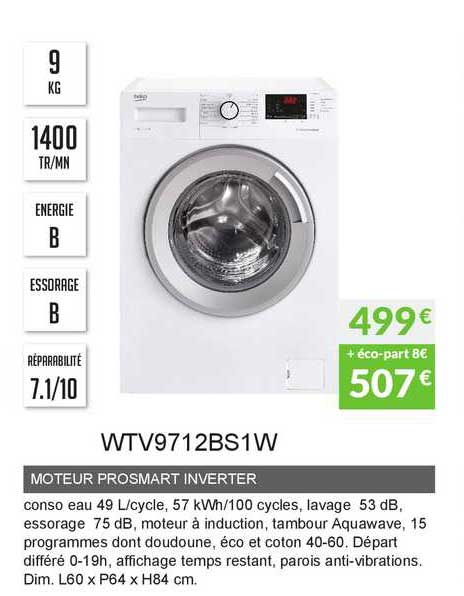 moteur prosmart inverter wtv9712bs1w