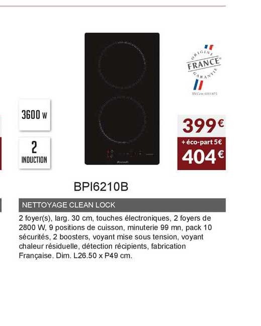 nettoyage clean lock bpi6210b