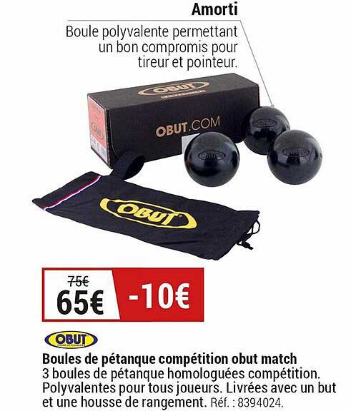obtu boules de pétanque compétition obut match