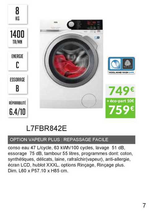 option vapeur plus repassage facile l7fb842e