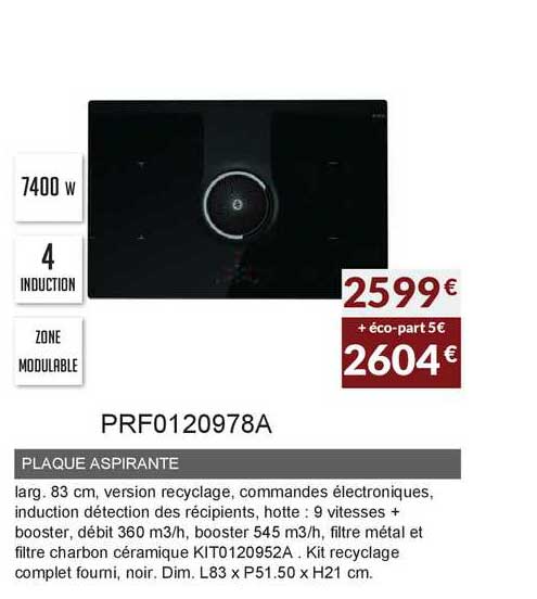 plaque aspirante prf0120978a