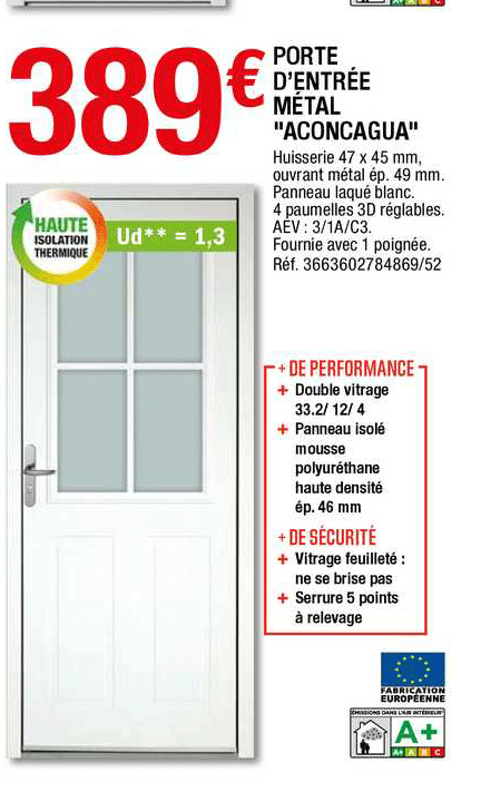 porte d'entrée métal "aconcagua"