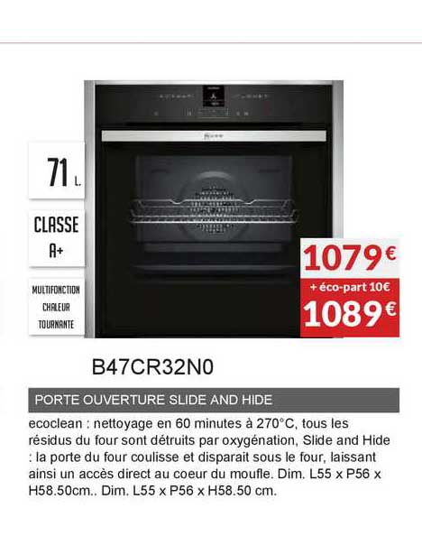 porte ouverture slide and hide b47cr32n0