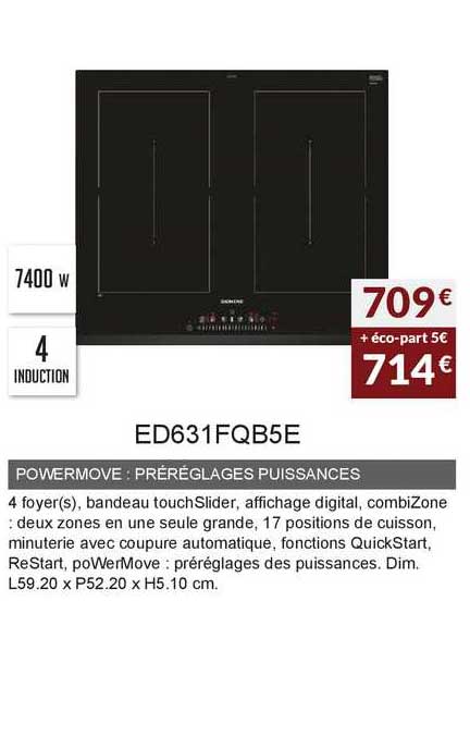 powermove préréglages puissances ed631fqb5e