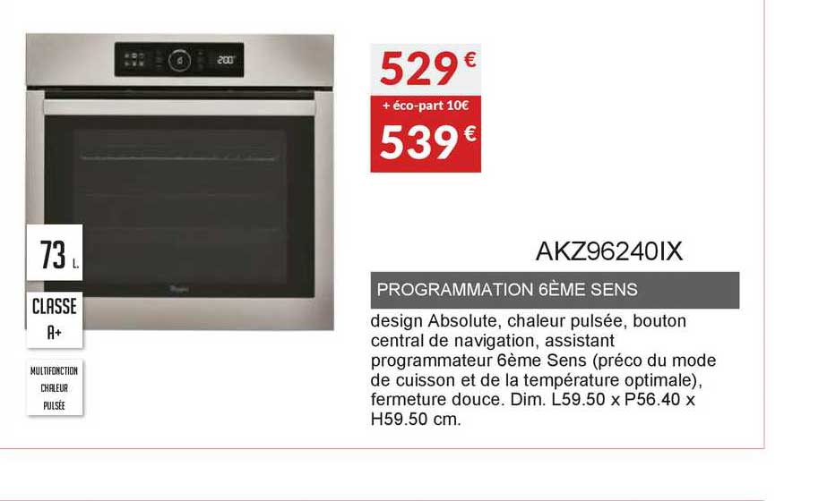 programmation 6ème sens akz96240ix