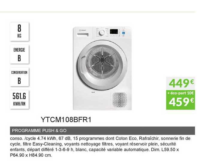 programme push & go ytcm108bfr1