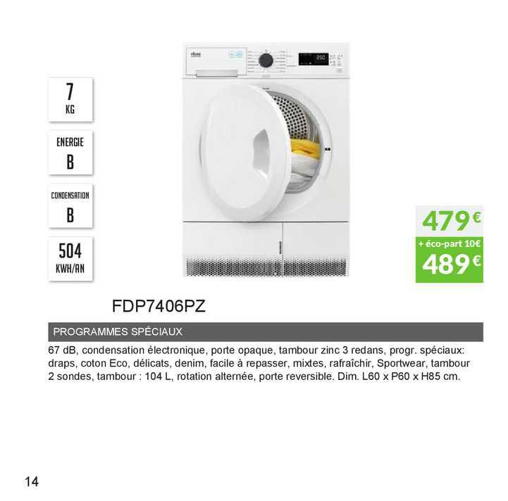 programmes spéciaux fdp7406pz