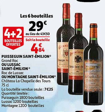 puisseguin saint-émilion grand roc ou lussac saint-émilion roc de lussac ou montagne saint-émilion château la chapelle des tours