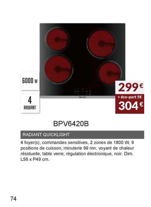 radiant quicklight bpv6420b