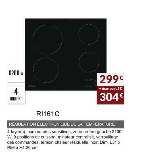 régulation électronique de la température ri161c