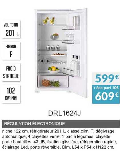 régulation électronique drl1624j