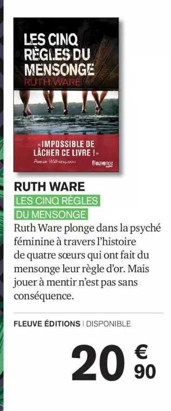 ruth ware les cinq règles du mensonge