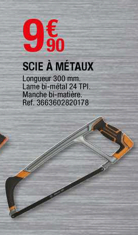 scie à métaux