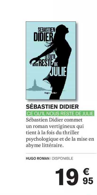 sébastien didier - ce qu'il nous reste de julie