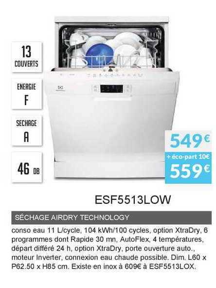 séchage airdry technology esf5513low