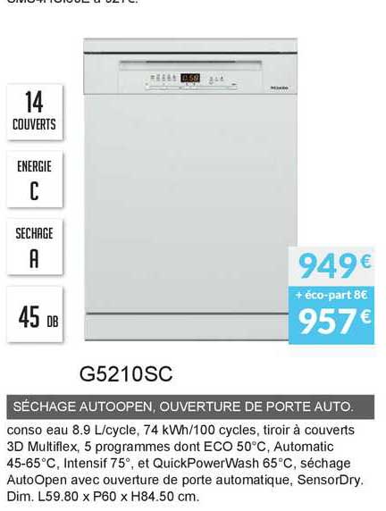 séchage autoopen ouverture de porte auto. g5210sc