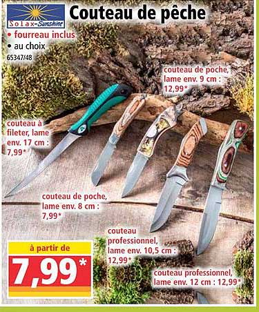 solax sunshine couteau de pêche