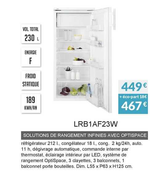 solutions de rangement infinies avec optispace lrb1af23w