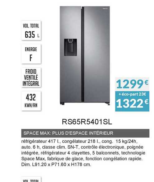space max : plus d'espace intérieur rs65r5401sl