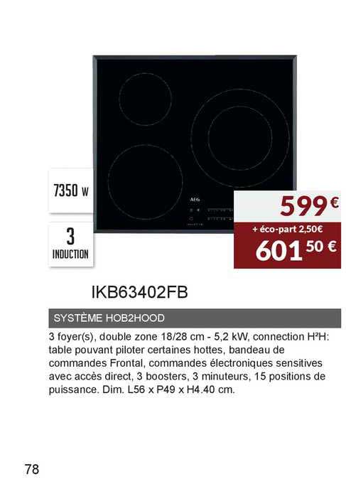 système hob2hood ikb6302fb