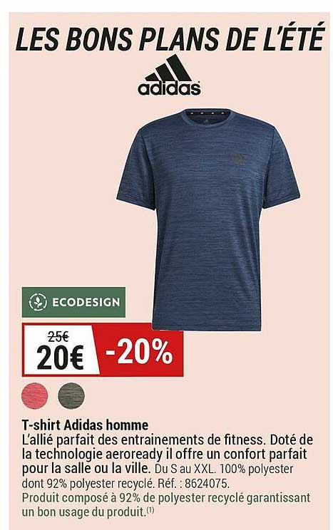 t-shirt adidas homme ecodesign