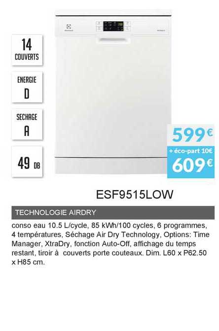 technologie airdry esf9515low