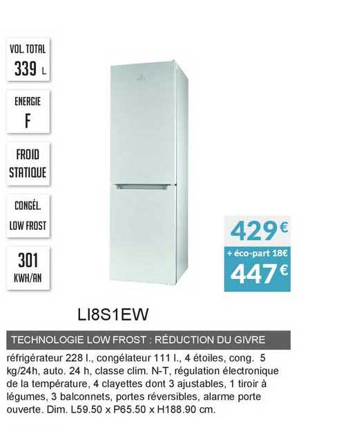 Technologie Low Frost : Réduction Du Givre Li8s1ew