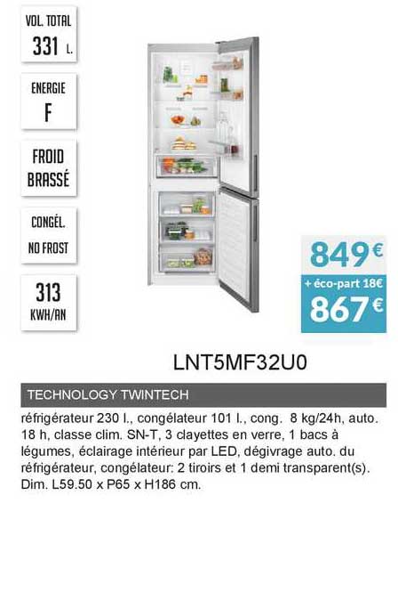 technology twintech lnt5mf32u0