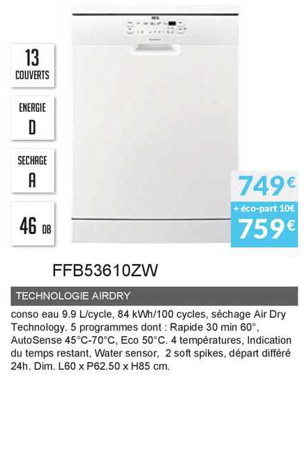 technoolgie airdry ffb53610zw