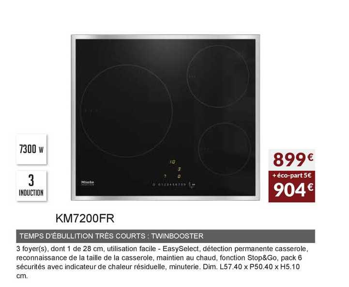 temps d'ébullition très courts twinbooster km7200fr