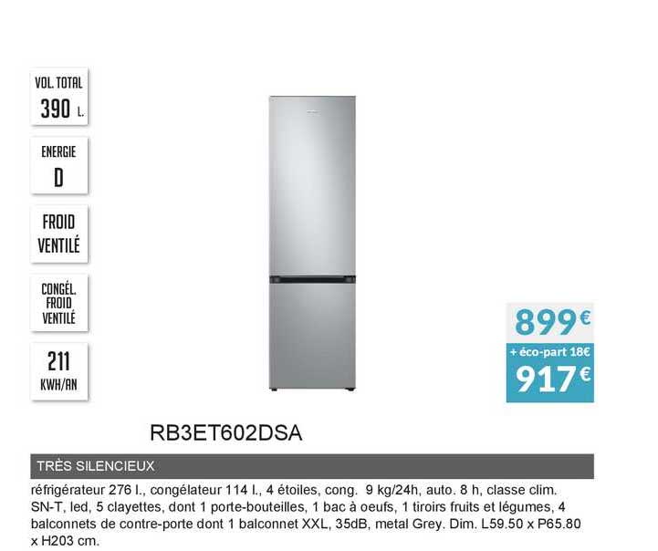 très silencieux rb3et602dsa