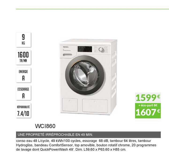 une propreté irréprochable en 49 min. wci860