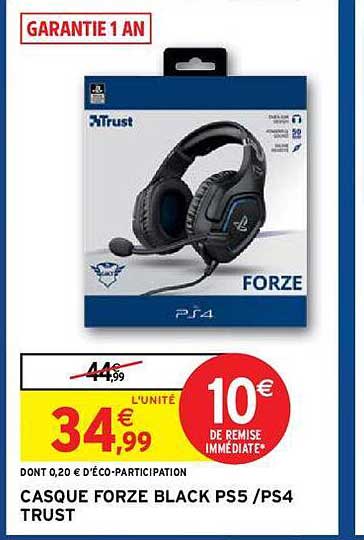 casque forze black ps5-ps4 trust