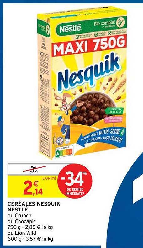 Céréales Nesquik Nestlé