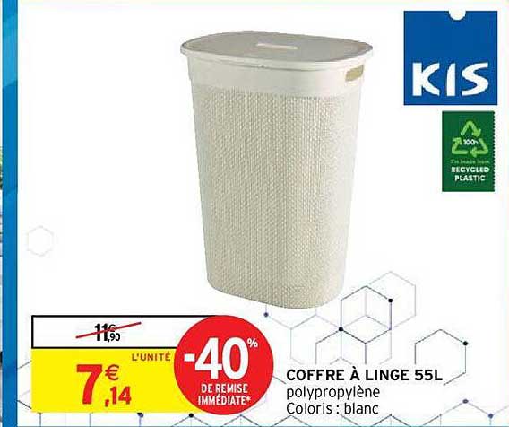 coffre à linge 55l kis