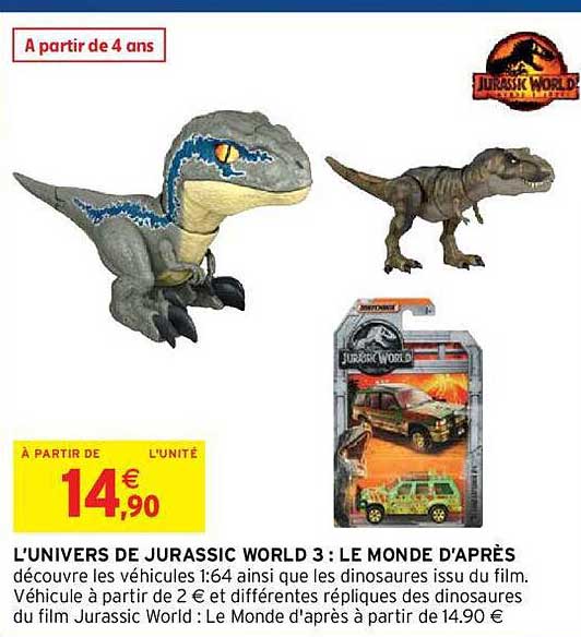 l'univers de jurassic world 3 : le monde d'après