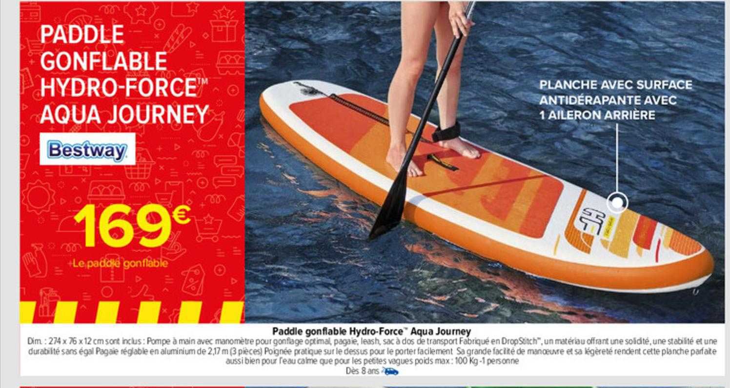 Paddle Gonflable Hydro-force "aqua Journey" Bestway