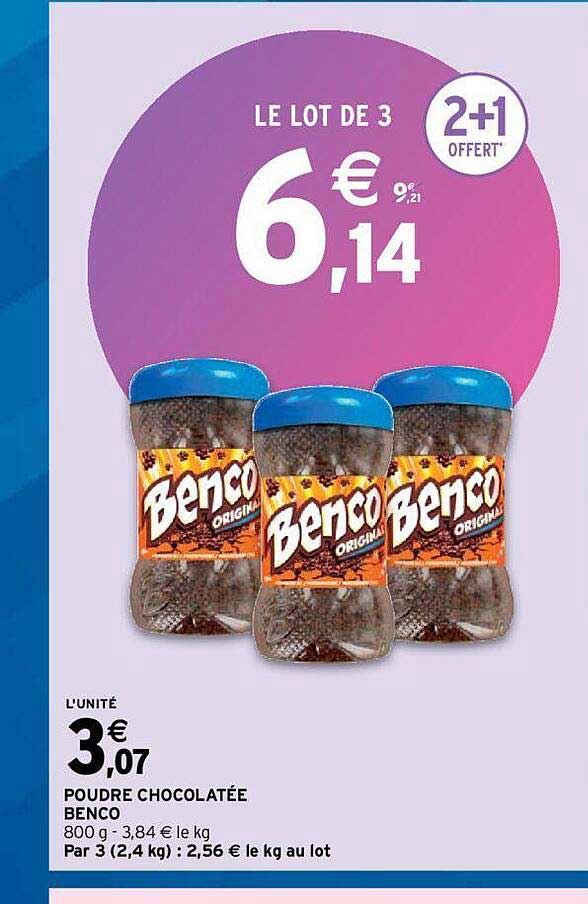 poudre chocolatée benco